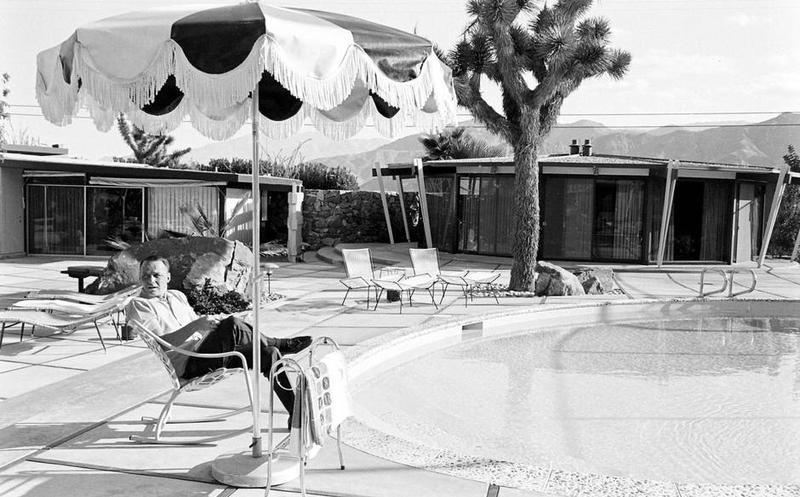 Frank Sinatra at home in Palm Springs